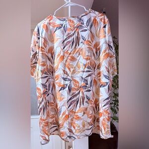 BloomChic Multicolor Leaf Print Blouse